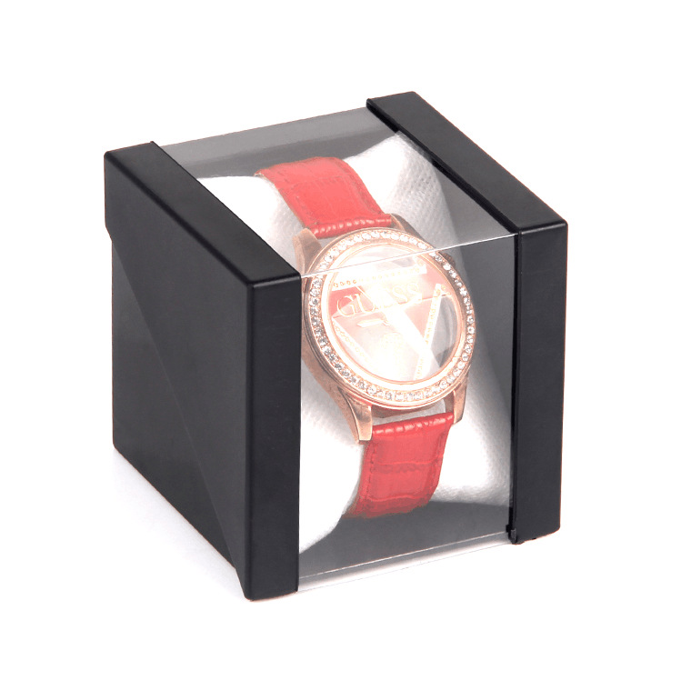 Watch Packaging Box Electronic Korean Version Spot Can Print Logo Transparent Plastic Jewelry Display Storage Jewelry Box Item Picture