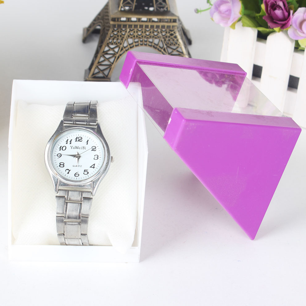 Watch Packaging Box Electronic Korean Version Spot Can Print Logo Transparent Plastic Jewelry Display Storage Jewelry Box Application Scenario
