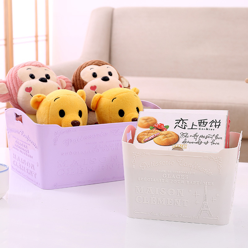 编织收纳筐/编织储物筐/收纳/塑料篮子/收纳箱细节图