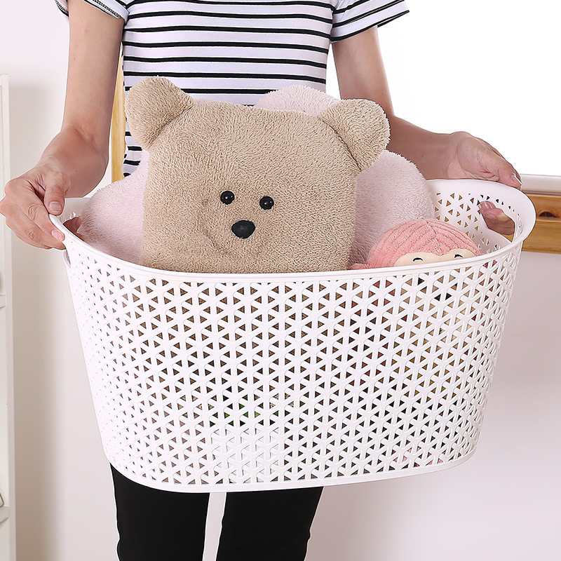 3034 Storage basket, organizing box, storage basket, cosmetic storage box, hollow plastic storage basket, gold coin storage basket Application Scenario