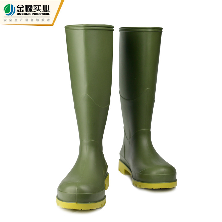 雨鞋白底实物图