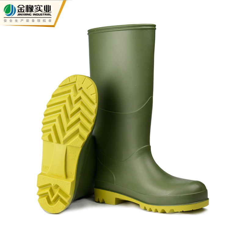 男式雨鞋实物图
