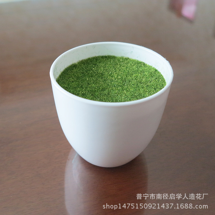 Thickened round white resin plastic flower POTS and vases, simple and modern plastic small flowerpots with foam, flower arrangement tools