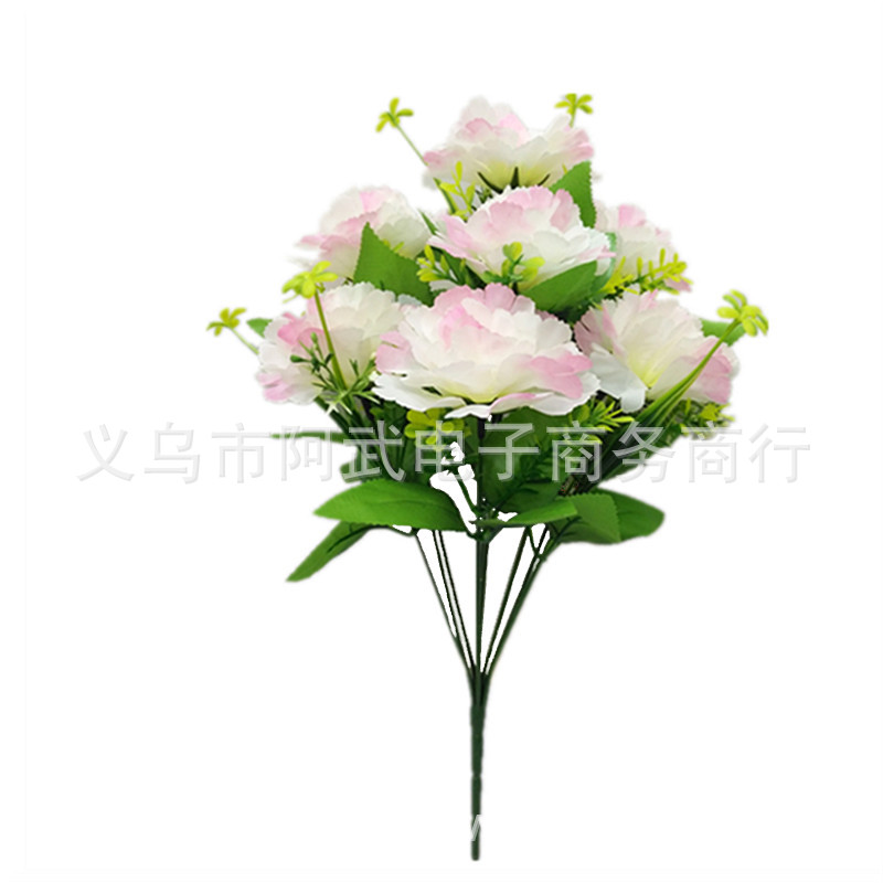 Direct sales of Qingming Festival artificial flowers, cheap flowers, artificial flower art, tomb worship, memorial and funeral supplies, decorative flower arrangements 9 heads Application Scenario