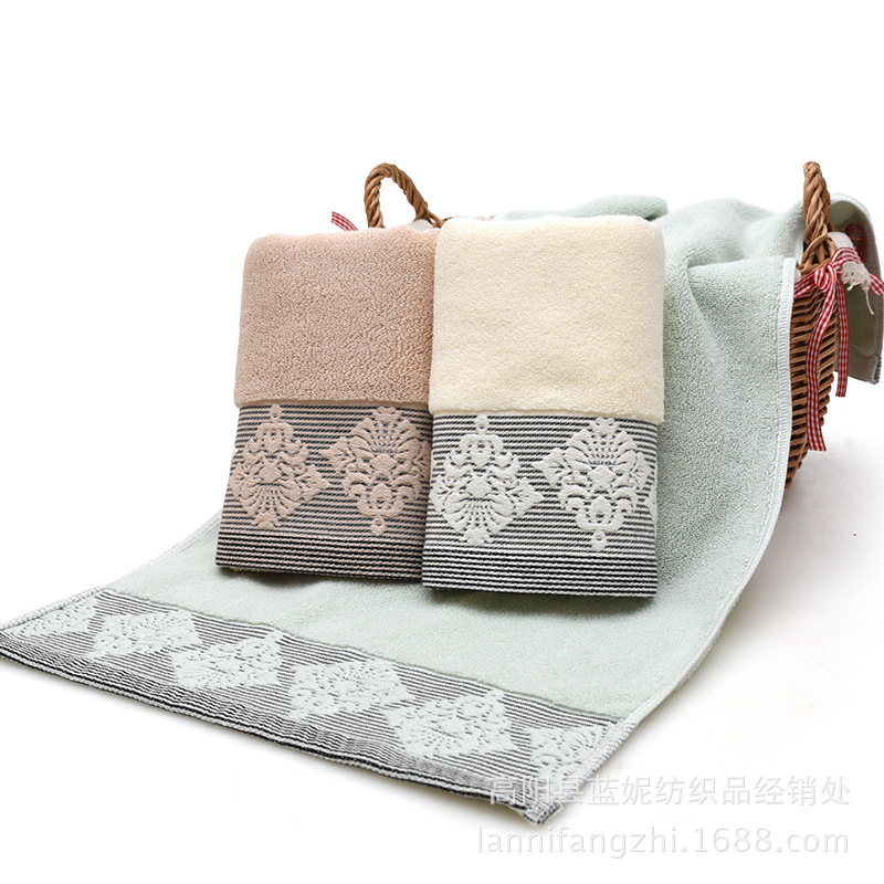 Fabricante de gaoyang toalla de algodón o flor suave absorbente toalla facial grande regalo de supermercado al por mayor limpieza de la cara toalla doméstica details Picture