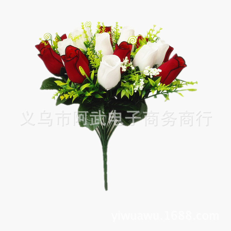 Factory direct sales of faux rose velvet fabric, bride's hand holding, wedding celebration interior soft decoration and landscape arrangement Application Scenario