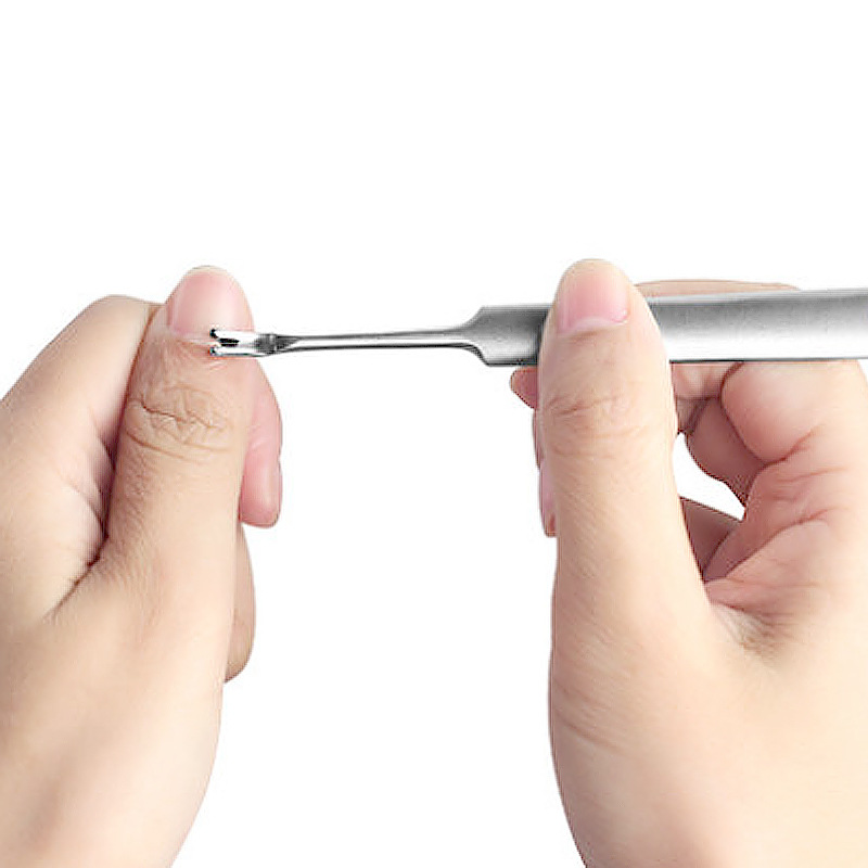 Stainless steel metal nail tools, nail edge trimming, keratin pushing, and multiple types of pushing chisels details Picture