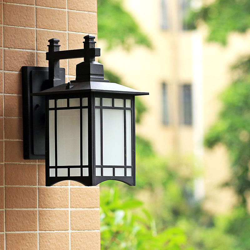 Outdoor balcony waterproof wall lamp European-style retro bedroom bedside lamp corridor corridor outdoor courtyard lamp wall lamp Application Scenario