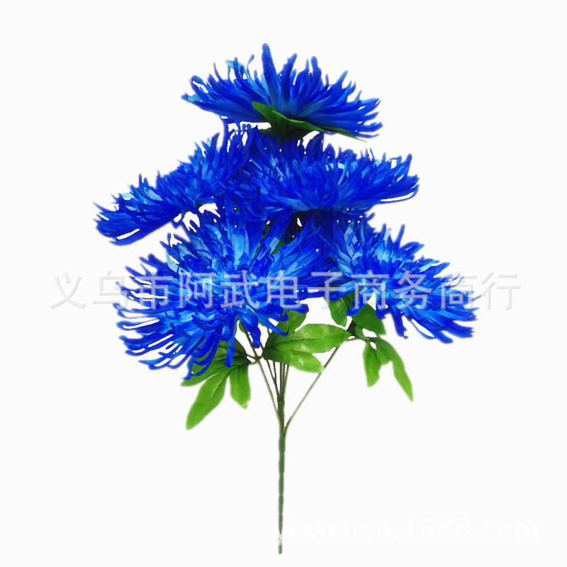 Wholesale of golden silk chrysanthemums, funeral supplies for visiting graves and paying respects during the Qingming Festival, flowers for tomb-sweeping in cemeteries, everlasting flowers, and artificial flower arrangements Application Scenario
