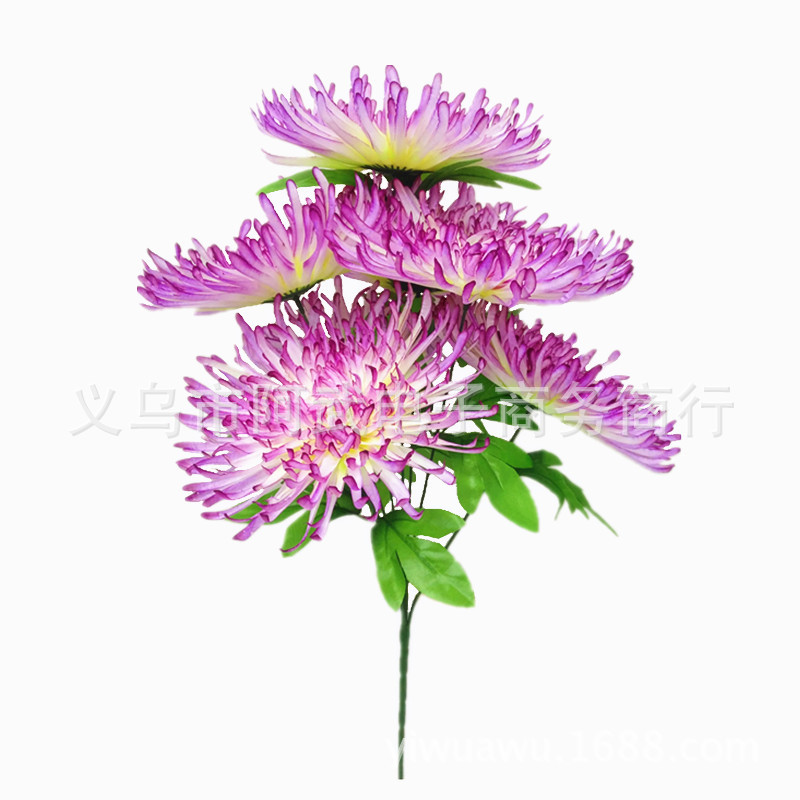 Wholesale of golden silk chrysanthemums, funeral supplies for visiting graves and paying respects during the Qingming Festival, flowers for tomb-sweeping in cemeteries, everlasting flowers, and artificial flower arrangements details Picture