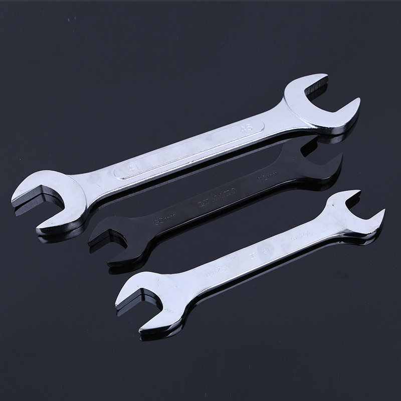 Wholesale Medium Force Manual Open Wrench Hardware Tools Dual-End Spanner Flat Wrench Mirror Flat Wrench details Picture