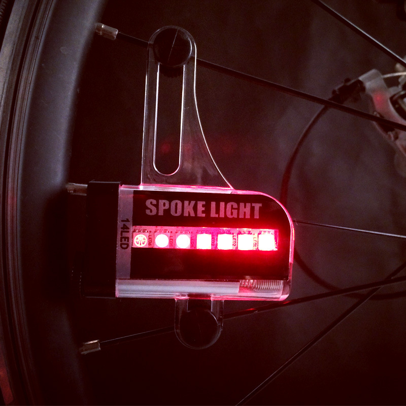14LED bicycle Fire Wheel 30 picture Dead Flying Wheel Light Night Riding accessory Bicycle light Waterproof Warning Light A02 Application Scenario