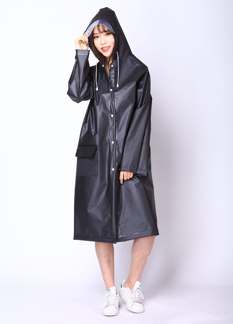 Korean adult raincoat, long hat brim, outdoor EVA hiking raincoat, men's and women's windbreaker and raincoat 101 regular Application Scenario