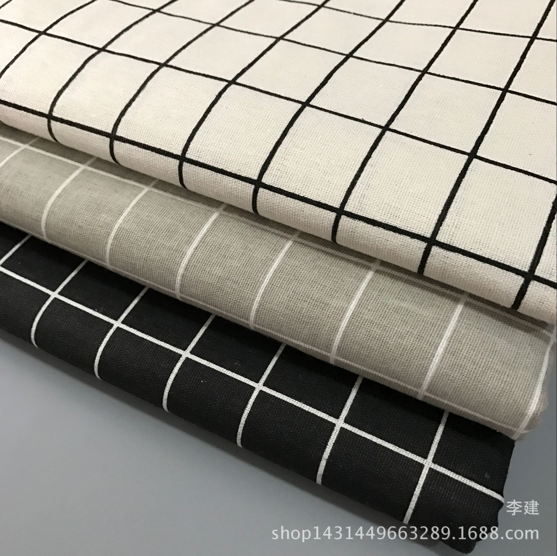 Manufacturers supply linen printed Nordic style tablecloth cushion apron storage bag can do PE film details Picture