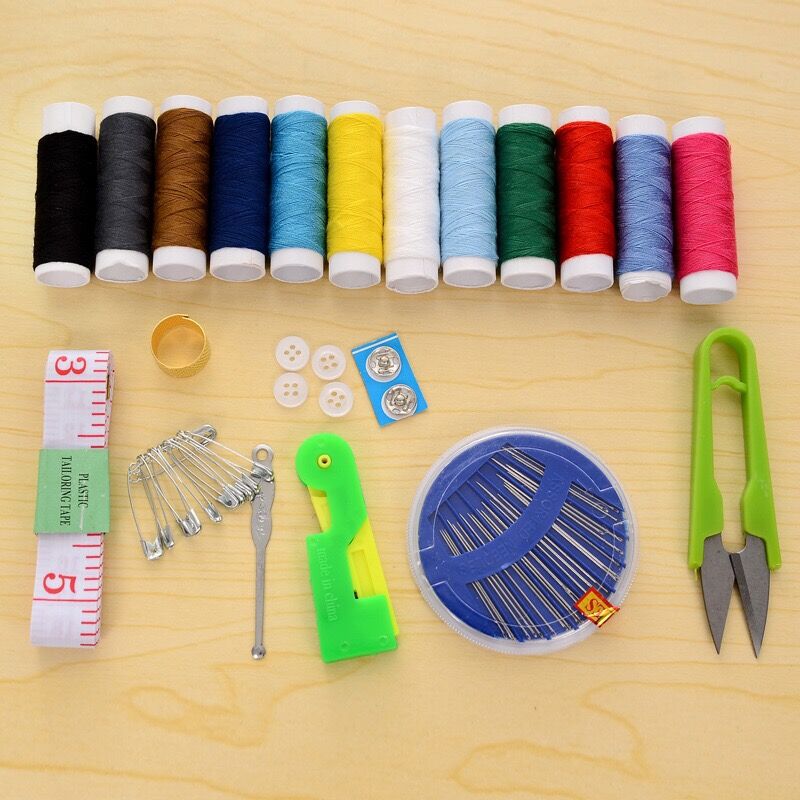 Portable multi-functional sewing box, household 鏠 sewing kit, cross-stitch needlework hand 鏠 needle set tools details Picture