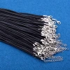 Wholesale necklace DIY pendant leather rope, black necklace rope, necklace leather rope accessories, 2.0mm thick wax rope from the manufacturer details Picture