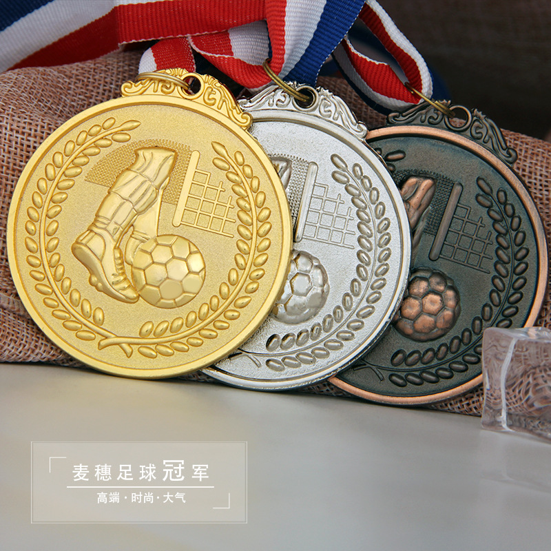 奖牌今尊工厂批发高档足球奖牌金属个性奖牌足球俱乐部奖牌批发