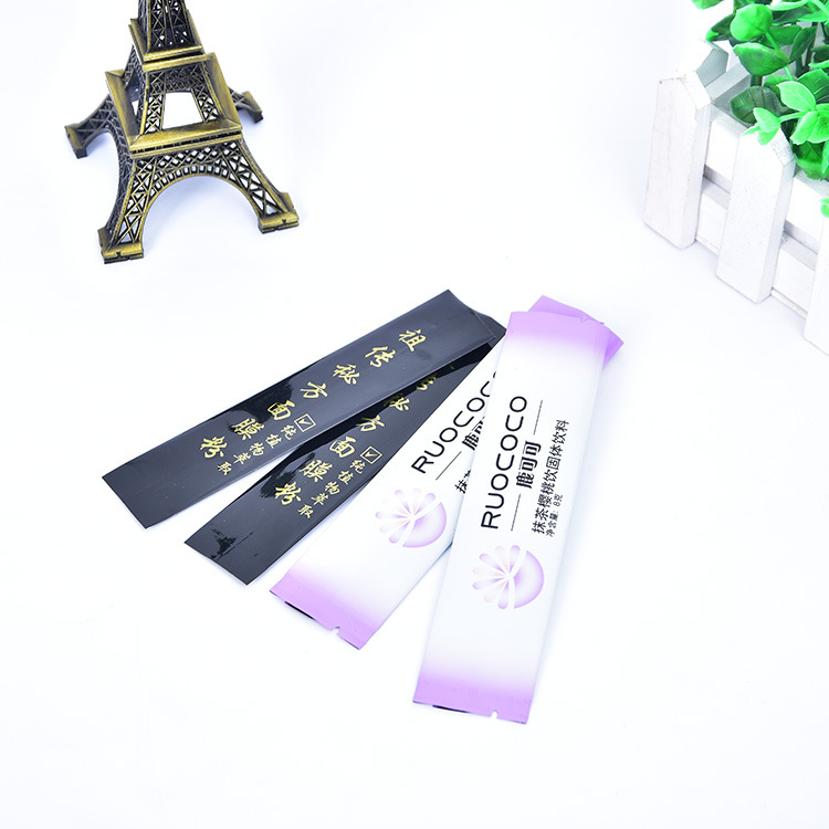 In-stock aluminum foil sealed bags, sealed accordion food bags, long strip powder coffee back-sealed bags, candy bags details Picture