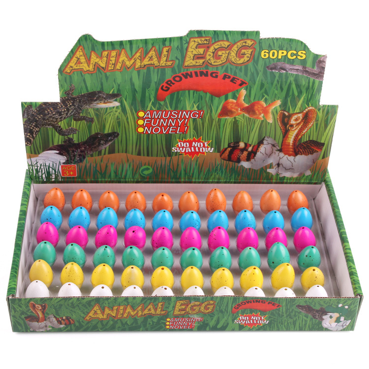 Cool Cool Simulation animal children's creative toys: Dinosaur hatching and resurrection eggs, small rain flower dinosaur eggs
