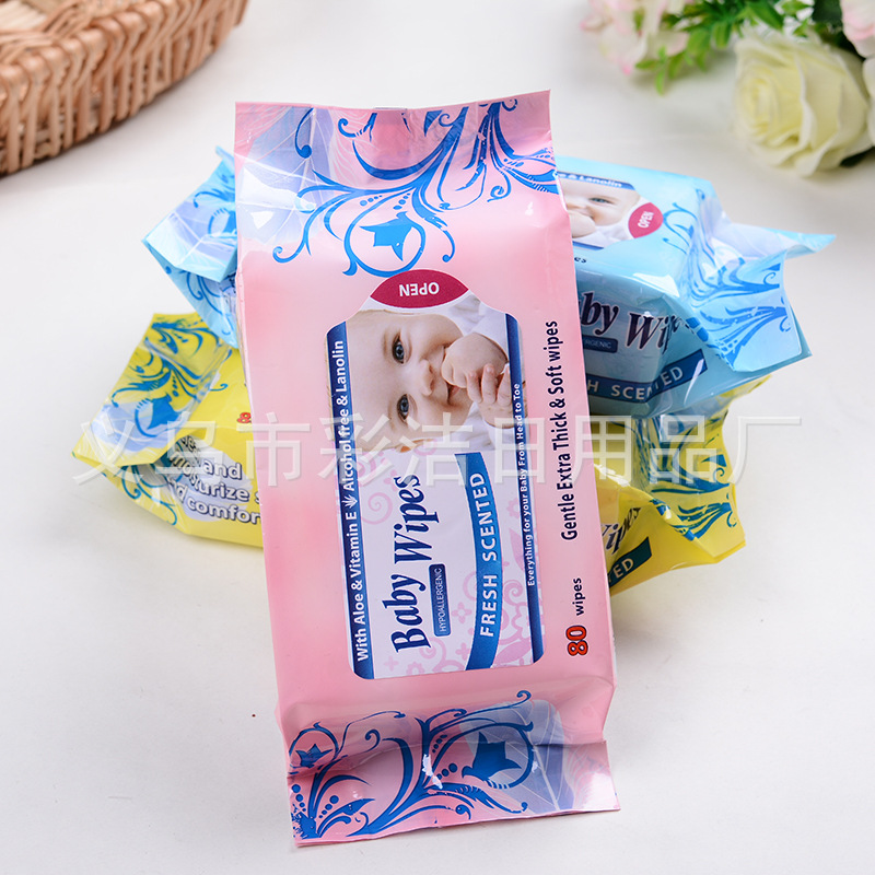 New Baby Wipes 80 Baby Soft Wipes Wholesale For Children's Hand And Mouth Cleaning Wet Wipes details Picture