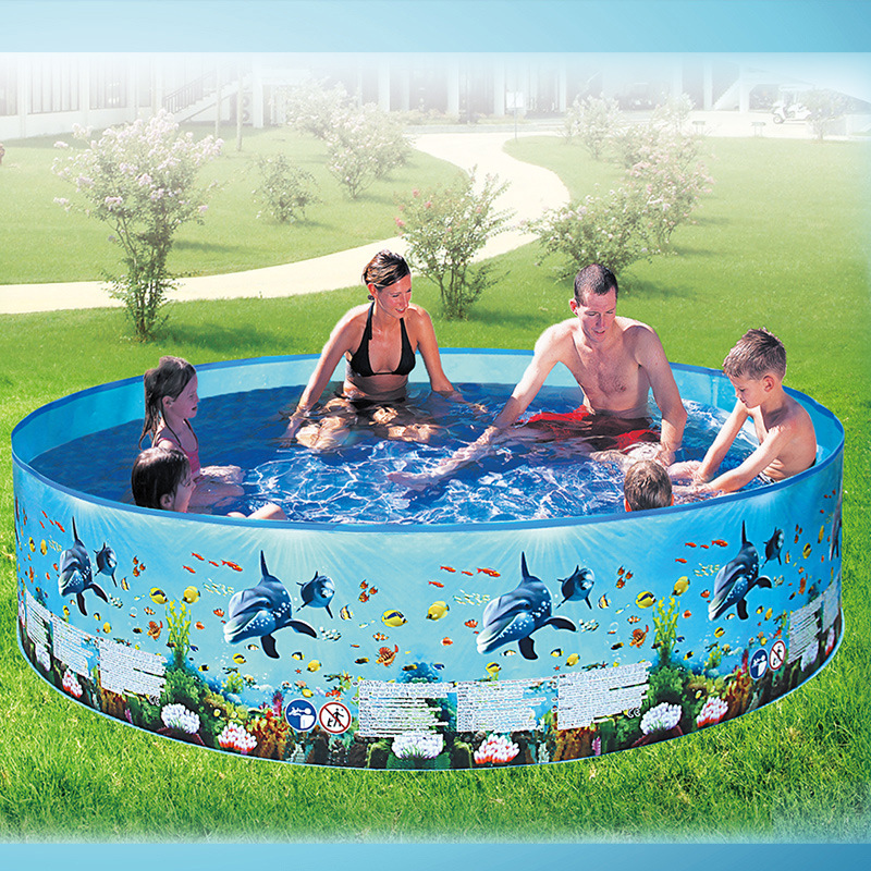 Cross-border wholesale large outdoor non-inflatable swimming pool Family round pool children's home thickened baby pool Specification drawing
