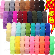 Thickened, seamless, trendy ponytail hair band, large Korean version, high-elasticity black bun hairstyle, towel band, leather band hair tie pic 7