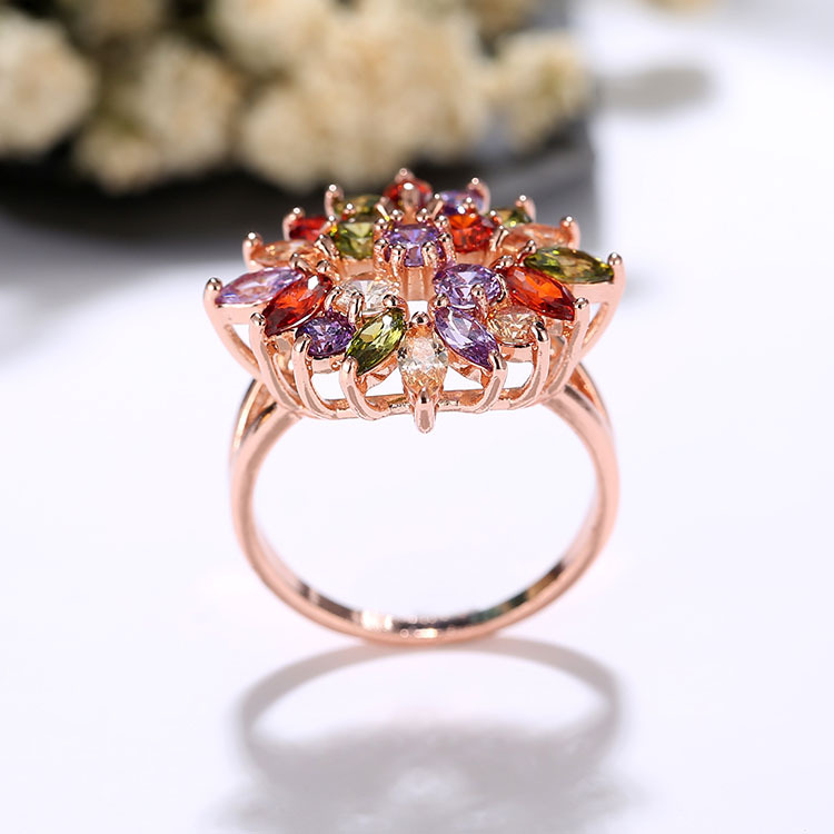 Kasi Jewelry's new, fashionable and dazzling colored zircon rings from Europe and America are now available for wholesale on AliExpress and wish Application Scenario