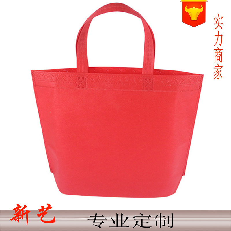 Wholesale of in-stock non-woven bags, eco-friendly bags, thickened educational bags, custom-made shopping handbags, clothing takeout bags with logo printing details Picture