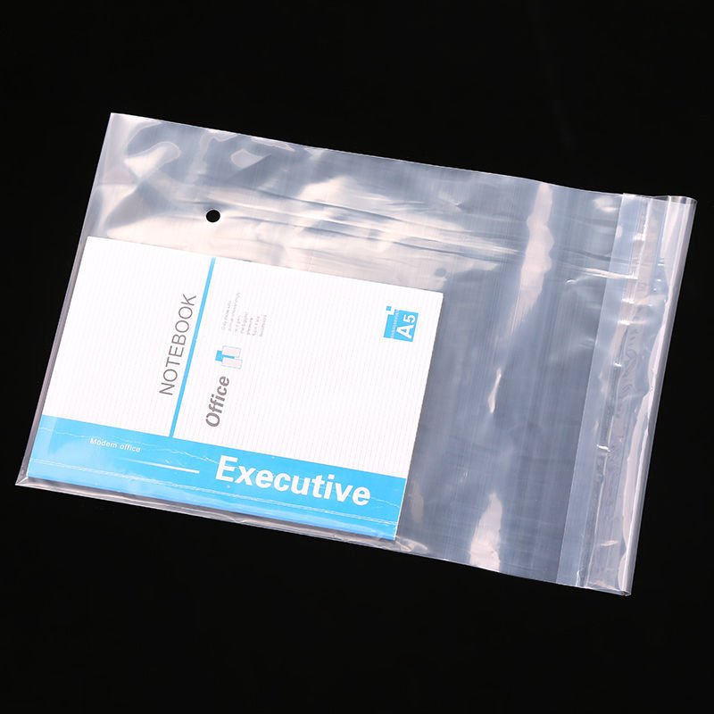 Transparent Bag Pe Double 8 Wire Bag Plastic Bag Scarf Bag Manufacturer Wholesale Ziplock Bag 32*41+4 details Picture