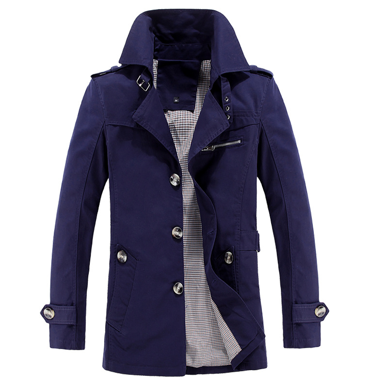 Nuevo estilo trenzador hombre comercio exterior hombre negocios medio largo chaqueta hombre aliexpress tallas más grandes hombre trenzador coat fuente Application Scenario