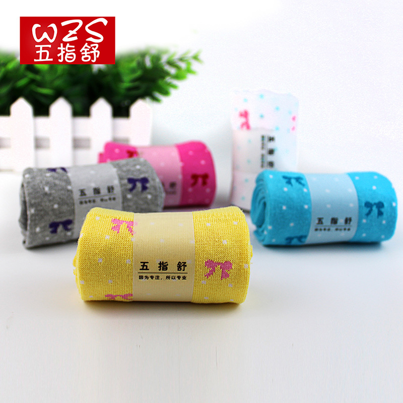Five-toe socks, five-finger socks, women's cotton thread bow, four-season women's socks, one piece free shipping, wholesale sweat-absorbing midtube Application Scenario