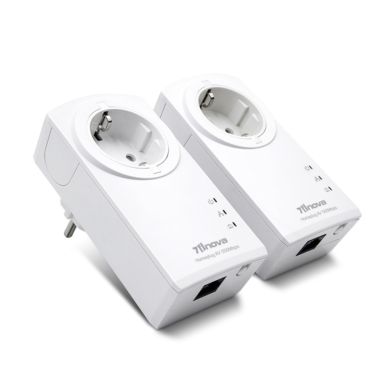 7INOVA·7旗 500M电力猫  Passthrough PLC 直通式电力线适配器