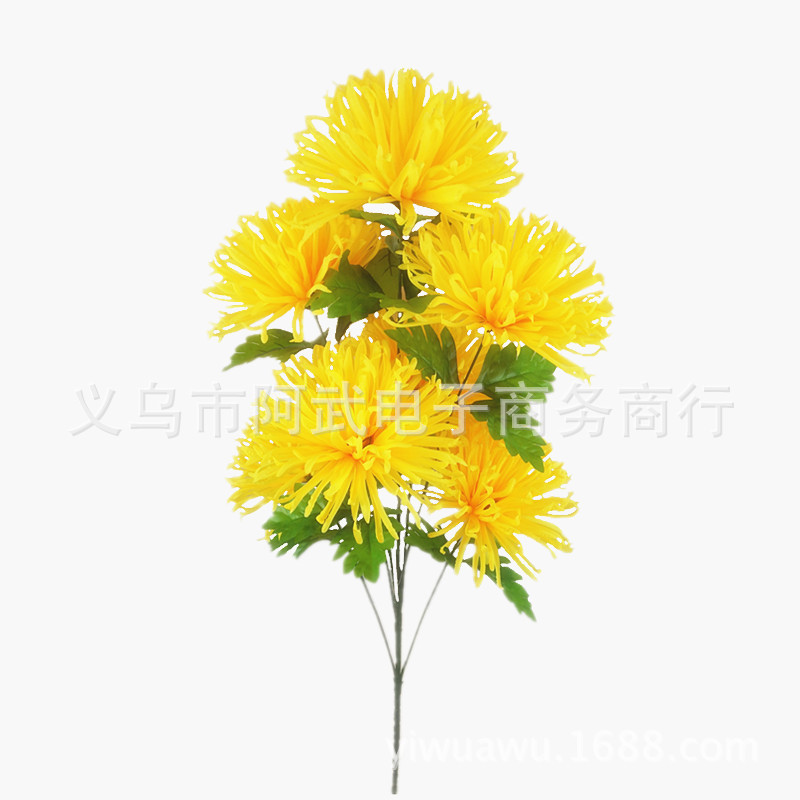 Emulación crisantemo 7 cabezas alto poste chrysum Specification image