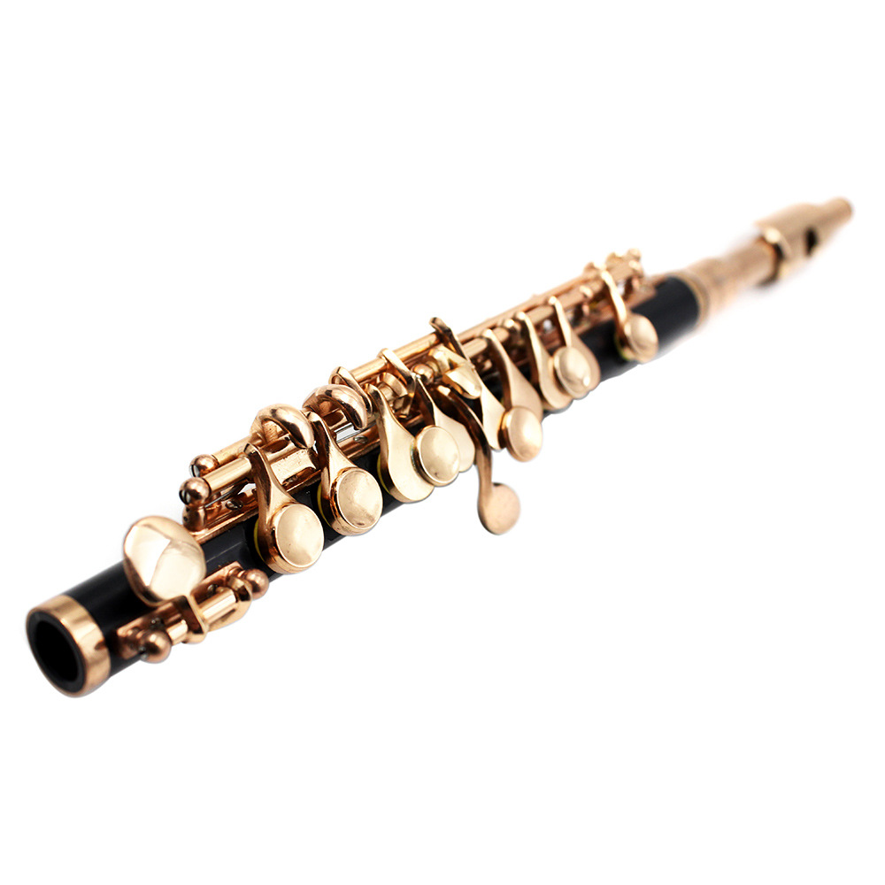 Wholesale LADE piccolo black gold key bakelite tube body C key piccolo cloth box, with screwdriver and cleaning cloth included Application Scenario