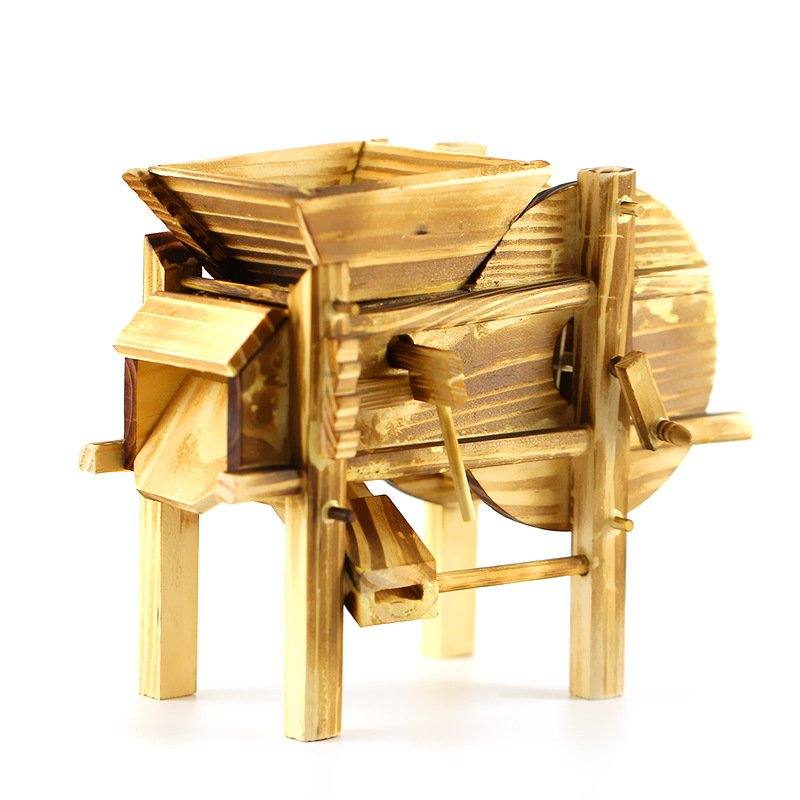 礼物谷风车木质工艺品摆件农具模型装饰品学生礼品厂家批发细节图