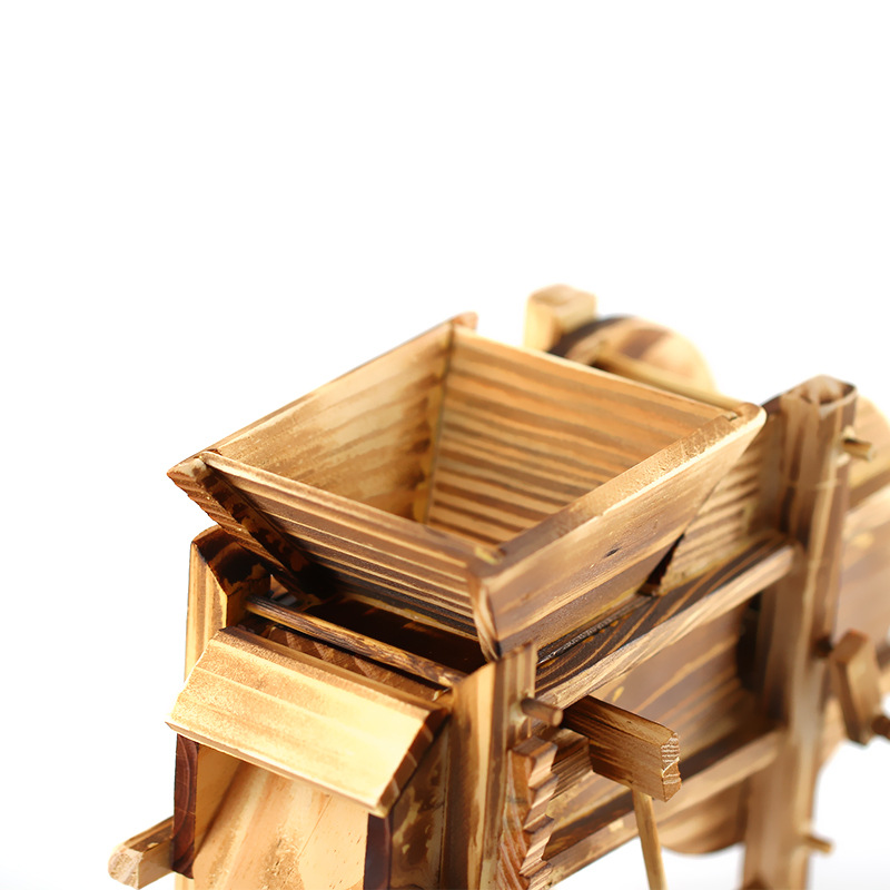 礼物谷风车木质工艺品摆件农具模型装饰品学生礼品厂家批发白底实物图