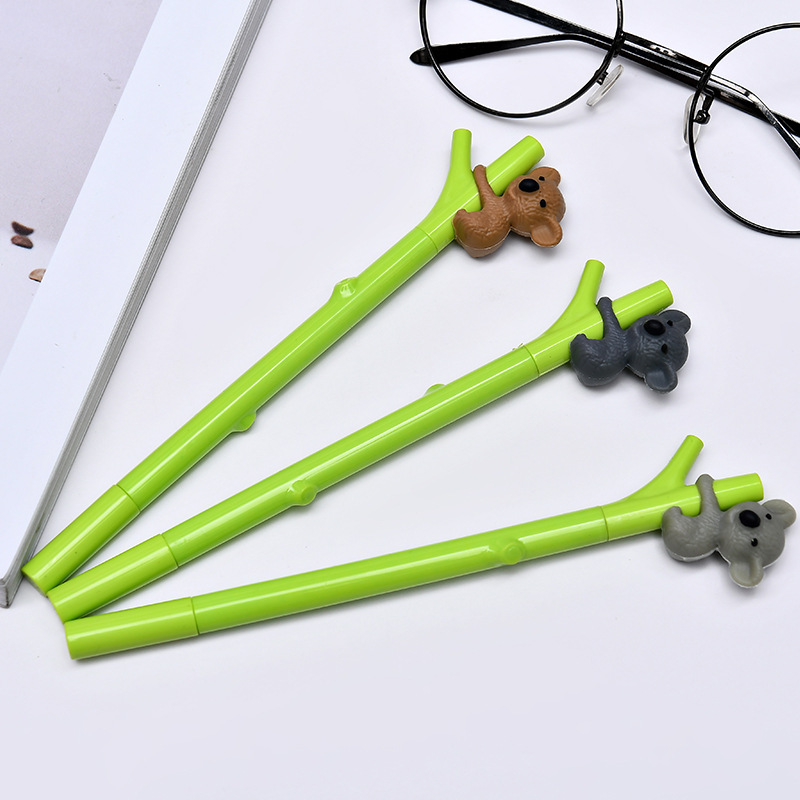 2021 New Product ZF1690 Koala Koala Cartoon Plastic Gel Pen, creative student gel pen