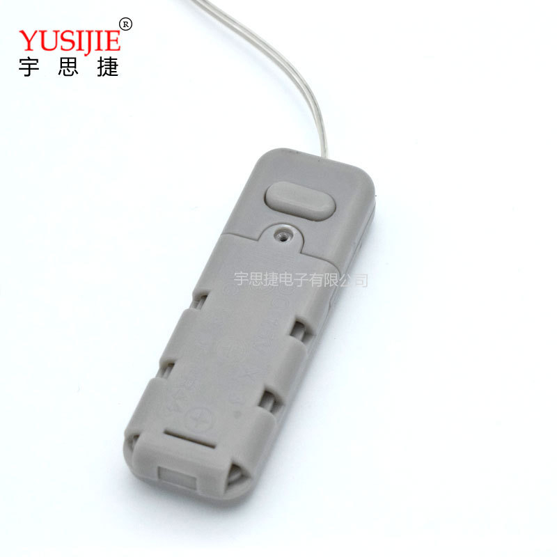 Lay the AG13 LR44 button battery box flat with switch wires, electronic plastic casing, ON/OFF replacement Item Picture