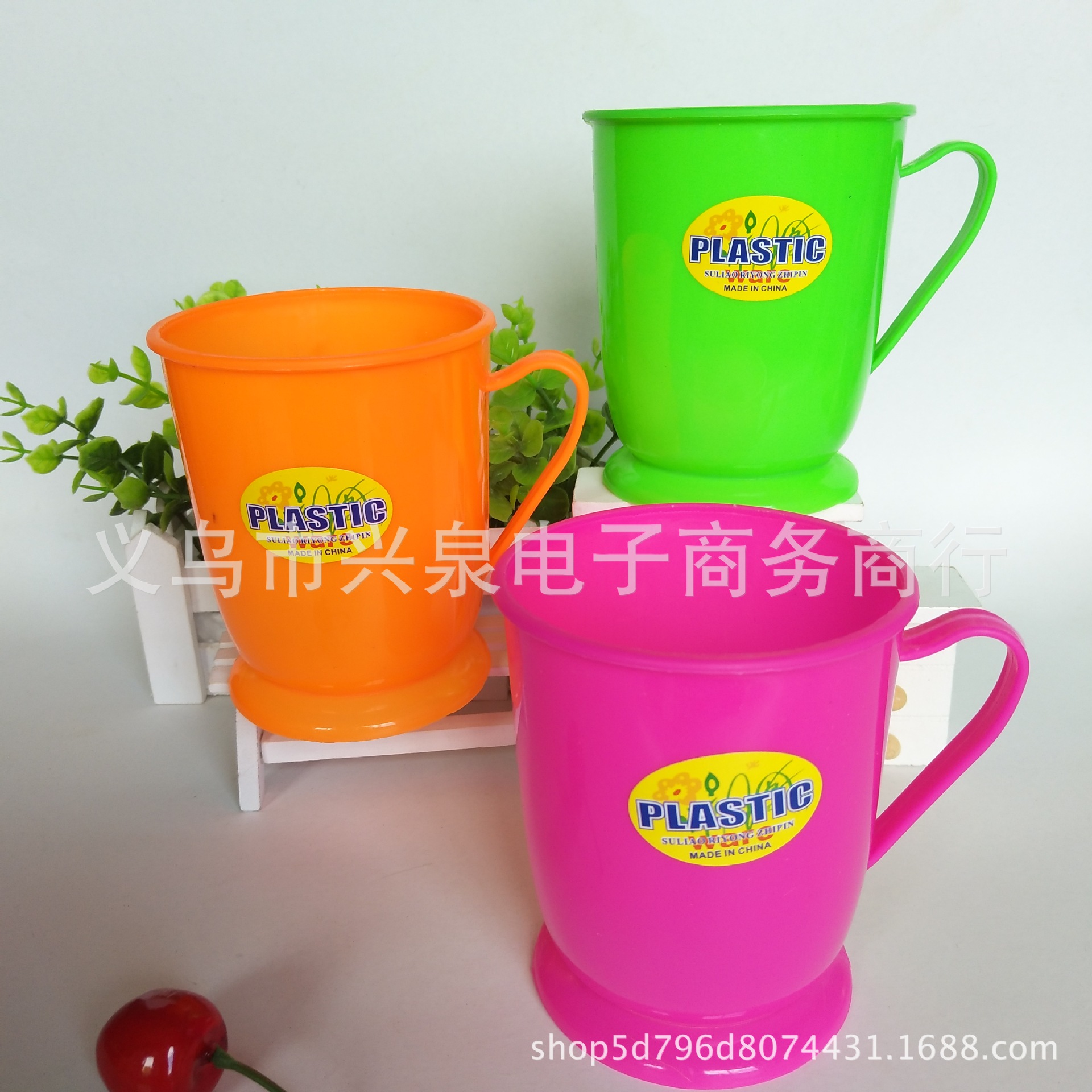 【 Zone 3-5 】2008C cups 6 per pack 504 per box, one-yuan store 2008c plastic mouth cups, mouthwash cups, brushing cups, colored plastic cups details Picture