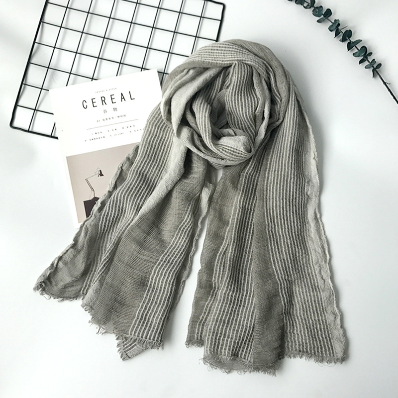 Foreign Trade Scarf New Thin Men's Scarf Mesh Patchwork Fashion Acrylic Cape Men And Women Universal Cross-Border details Picture