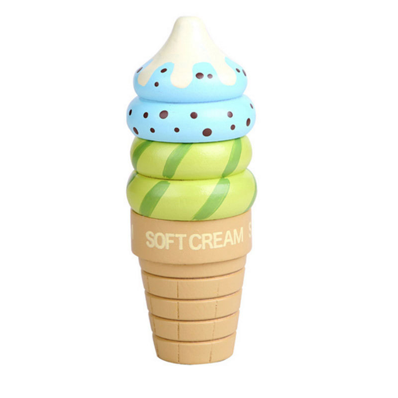 Play house toys, magnetic chocolate ice cream, strawberry ice cream toys, children's gifts details Picture