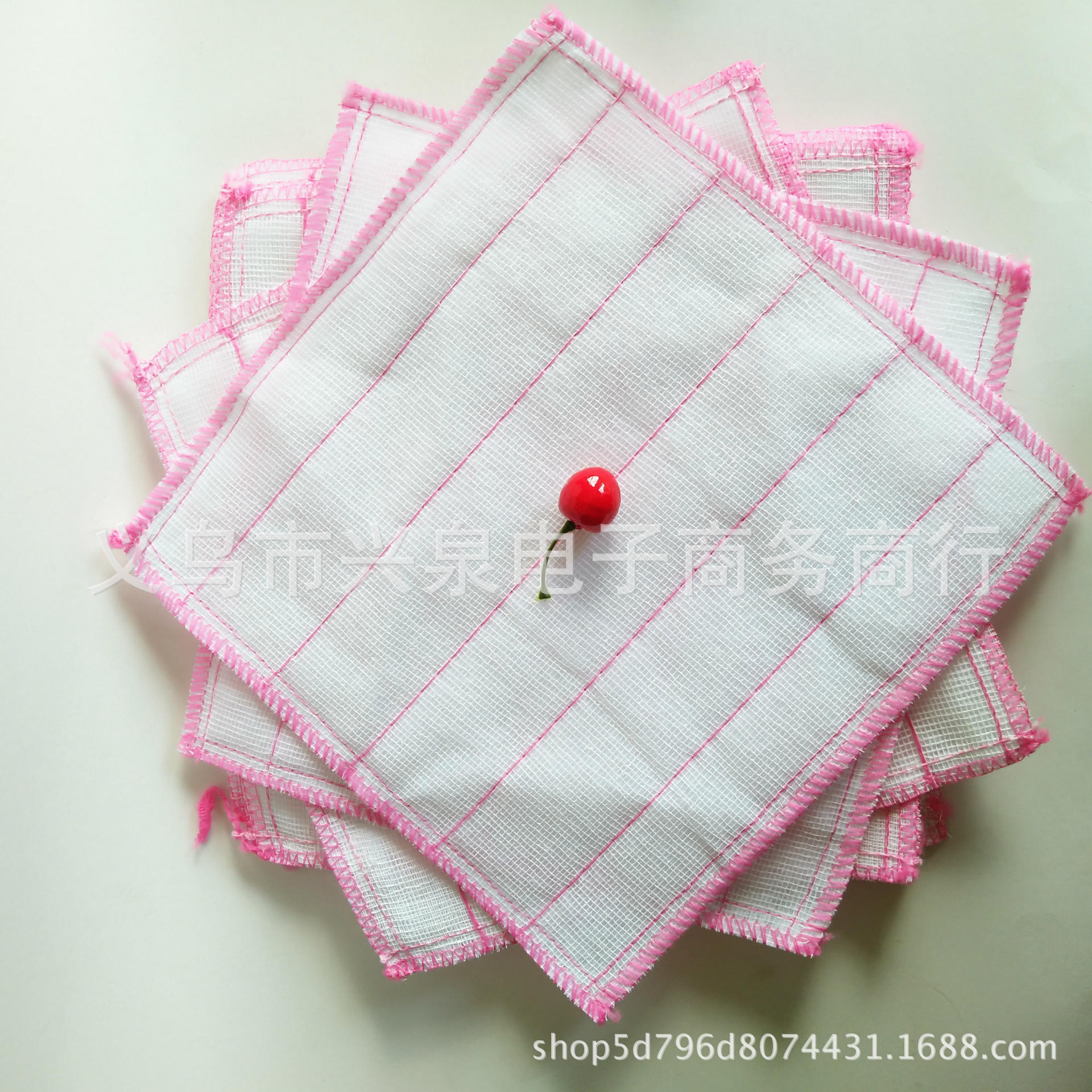 【 Zone 2-12 】30 Scouring pads 100 per pack 2000 per piece 30*30 scouring pads, cotton-padded non-stick dishcloths, dishcloths, good supply at a one-yuan store details Picture
