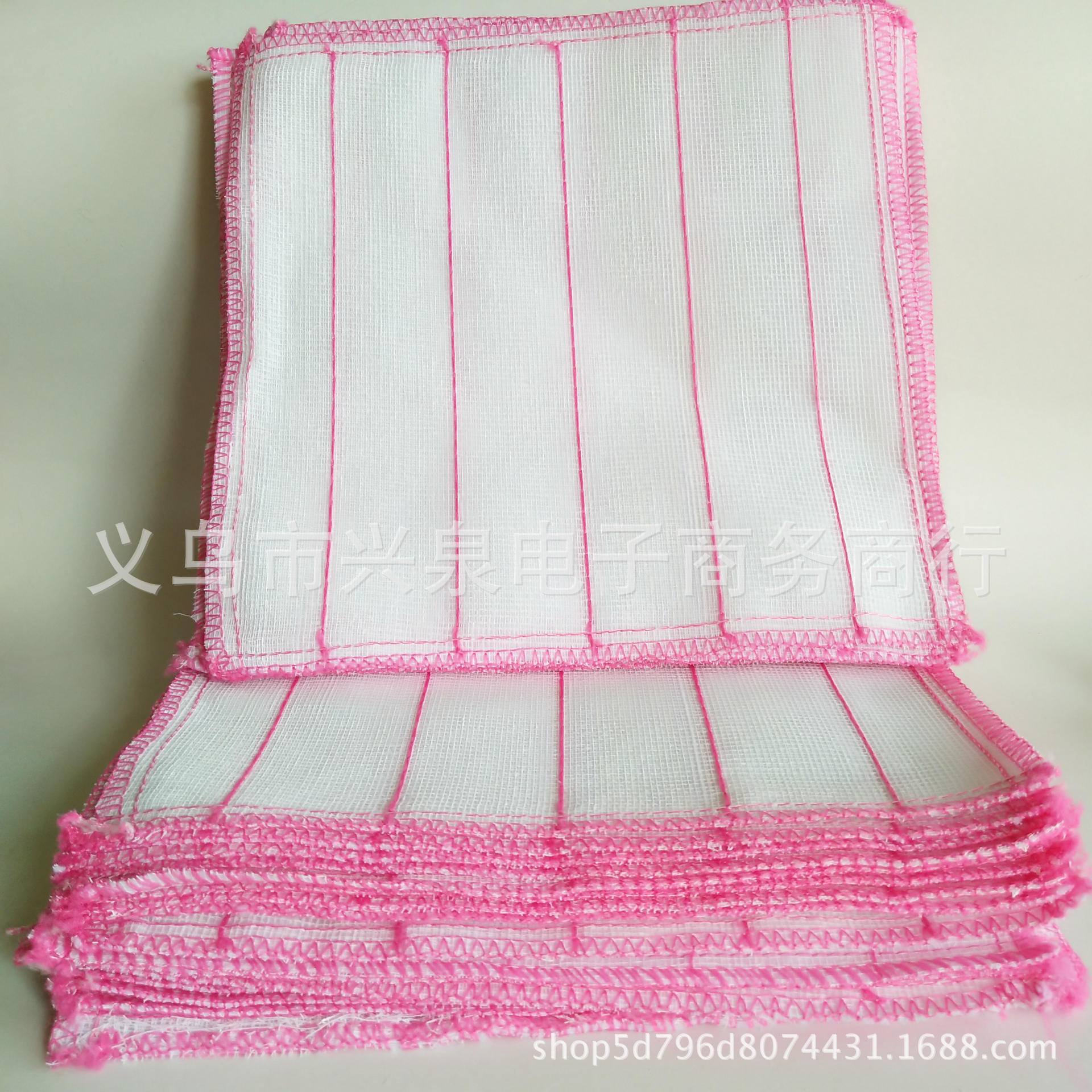 【 Zone 2-12 】30 Scouring pads 100 per pack 2000 per piece 30*30 scouring pads, cotton-padded non-stick dishcloths, dishcloths, good supply at a one-yuan store Item Picture