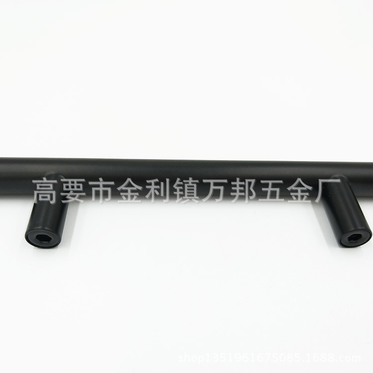 Wholesale black T-shaped cabinet door handles, modern and simple stainless steel hollow cabinet door handles, round tube handles Application Scenario