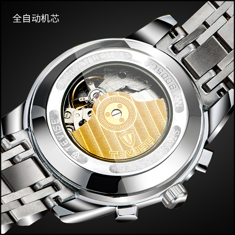 Swiss Twis Tourbillon Watch 2025 Men's Fashion Mechanical Watch Trendy Business Wristwatch Specification image