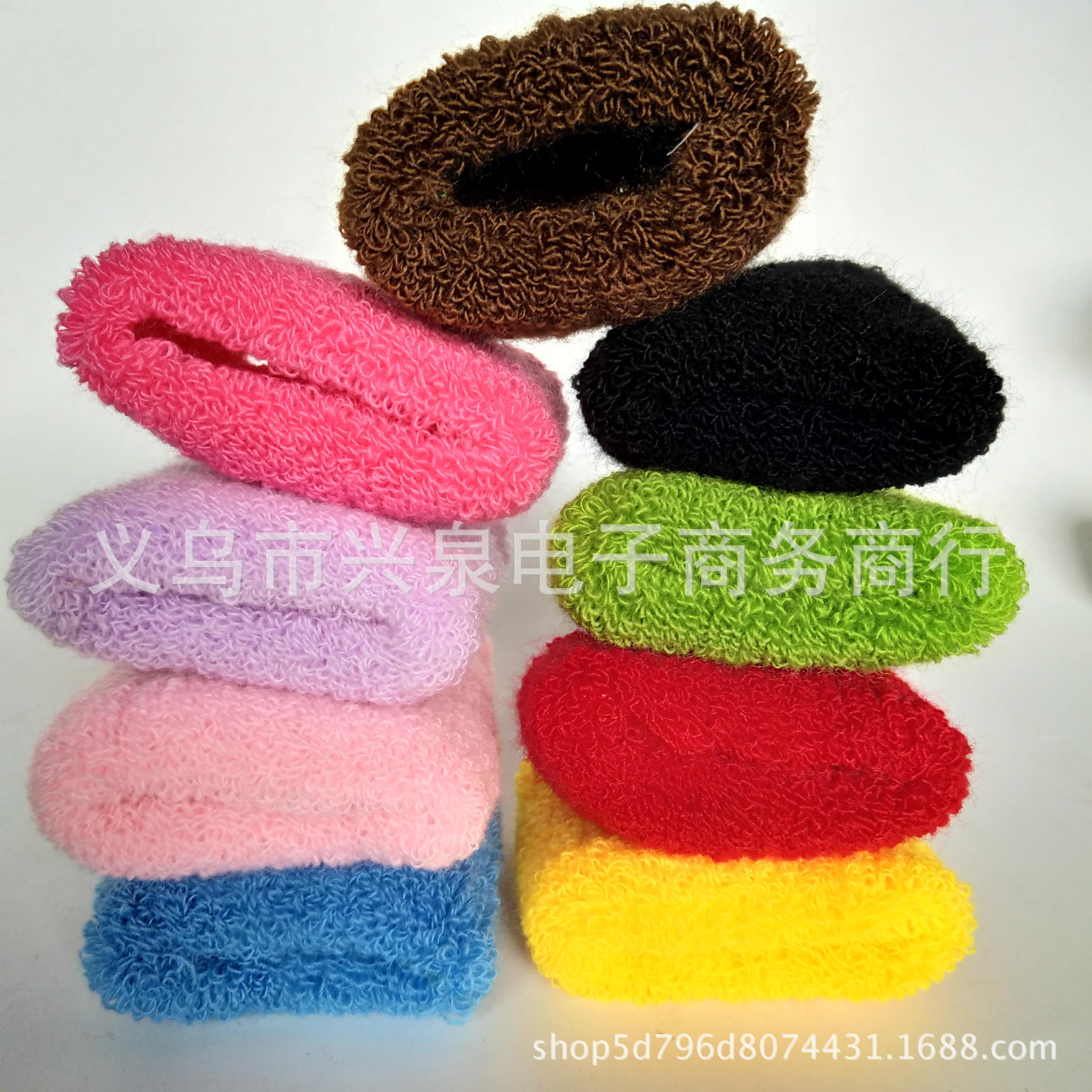 饰品/发圈/大肠圈/头绳/大肠发圈白底实物图