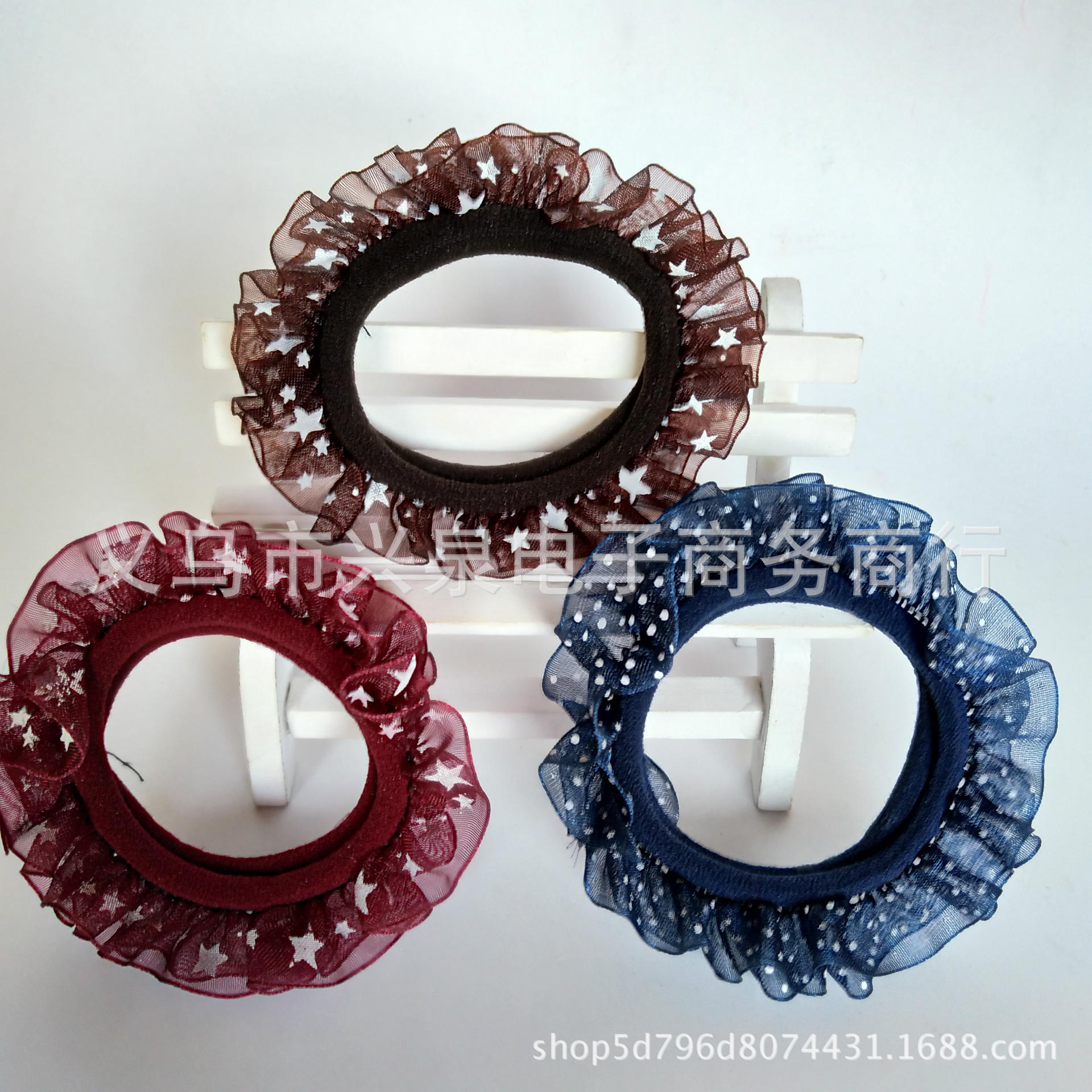 【1-7 Zones 】 100 packs of seamless lace, one-yuan store, lace, leather band, seamless lace, hair tie without joints, one-yuan accessories, one-yuan small commodities