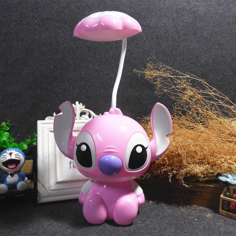 Cartoon Stitch Soft Light Usb Charging Desk Lamp For Kids Student Desk Learning Desk Lamp Charging Bedside Nightlight Application Scenario