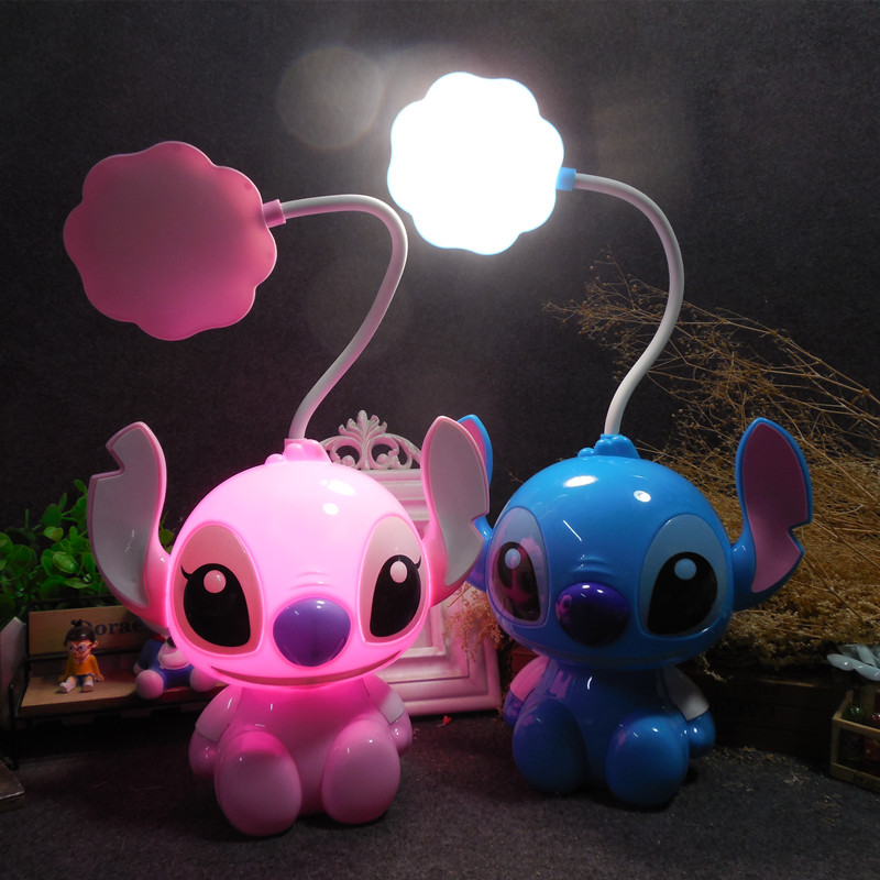 Cartoon Stitch Soft Light Usb Charging Desk Lamp For Kids Student Desk Learning Desk Lamp Charging Bedside Nightlight details Picture