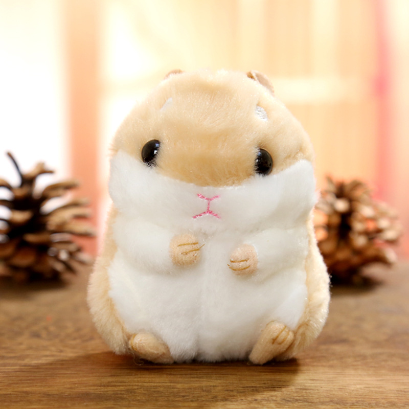Cute Little Hamster Keychain Car Bag Plush Pendant The Same Plush Doll Doll Japanese Claw Machine Doll Specification drawing